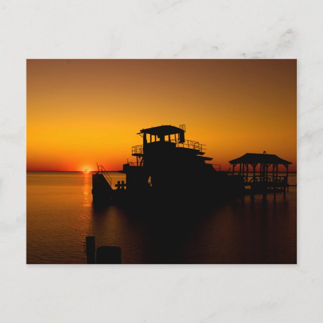 Abandoned Tugboat Madisonville Lighthouse Postcard (Front)