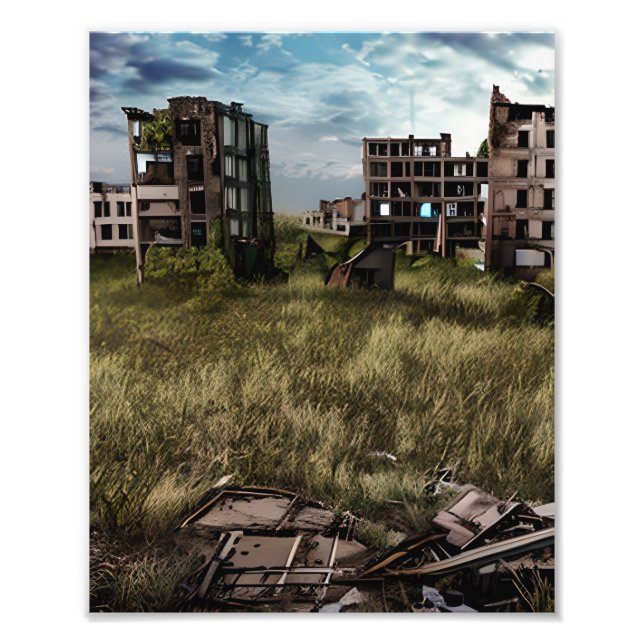 Abandoned | Urban Post Apocalyptic Art Photo Print (Front)