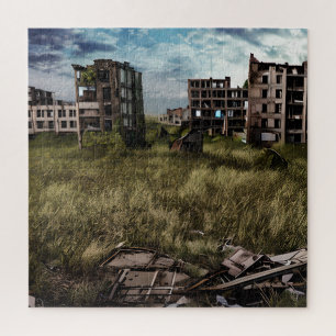 Abandoned   Urban Post Apocalyptic Buildings Jigsaw Puzzle