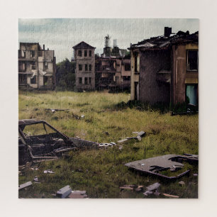 Abandoned   Urban Post Apocalyptic Buildings Jigsaw Puzzle