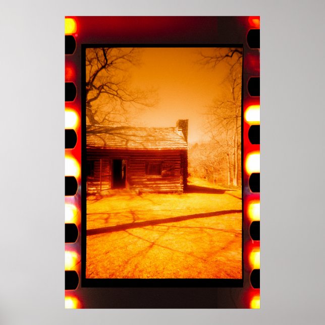 Abandoned Western Cabin on Film Poster (Front)