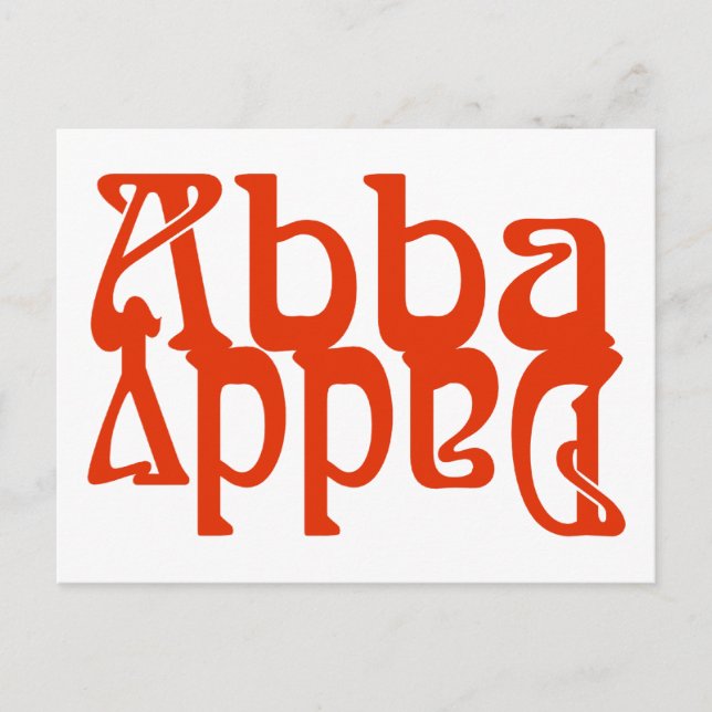 Abba Daddy (Father God) Postcard (Front)