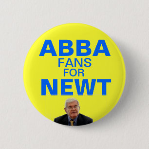 Abba fans for Newt Gingrich button