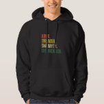 Abba The Man The Myth The Mensch Yiddish Dad Hanuk Hoodie<br><div class="desc">Abba The Man The Myth The Mensch Yiddish Dad Hanukkah</div>