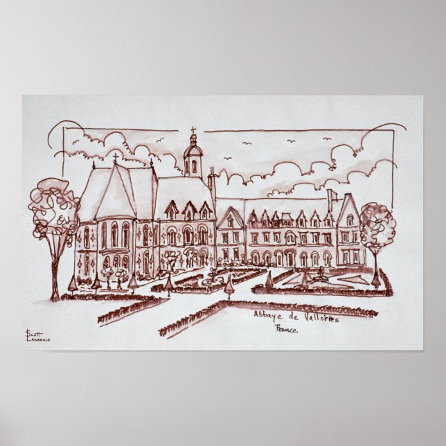 Abbaye de Valloires | Argoules, France Poster (Front)
