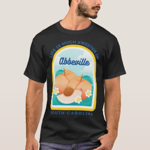Abbeville South olina SC Peach Tourist Souvenir T-Shirt