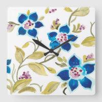 Abbey Floral Tiles - Blue Blooms