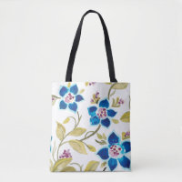 Abbey Floral Tiles - Blue Blooms