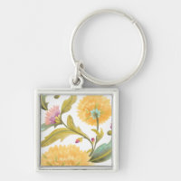 Abbey Floral Tiles - Yellow Flowers