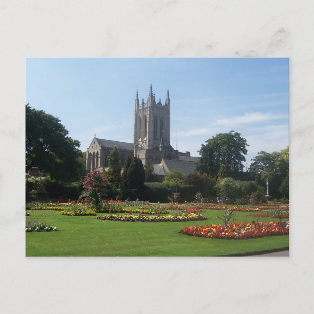 Abbey Gardens, Suffolk, England Postcard (Front)