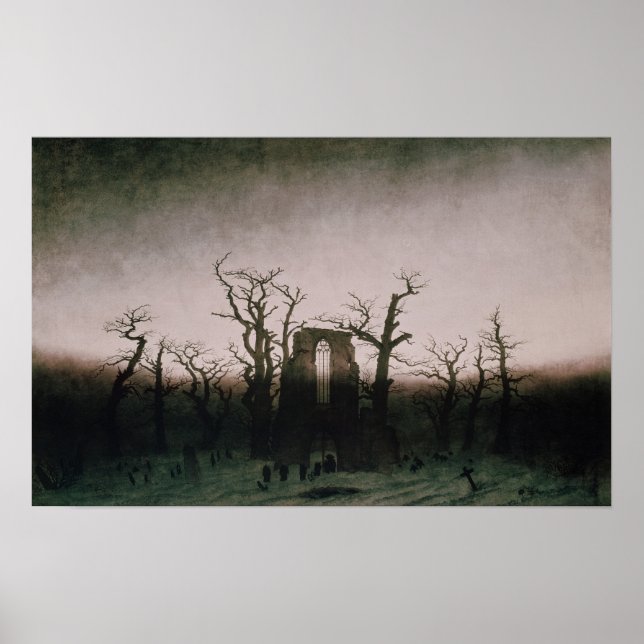 Abbey in the Oakwood, 1810 Poster (Front)