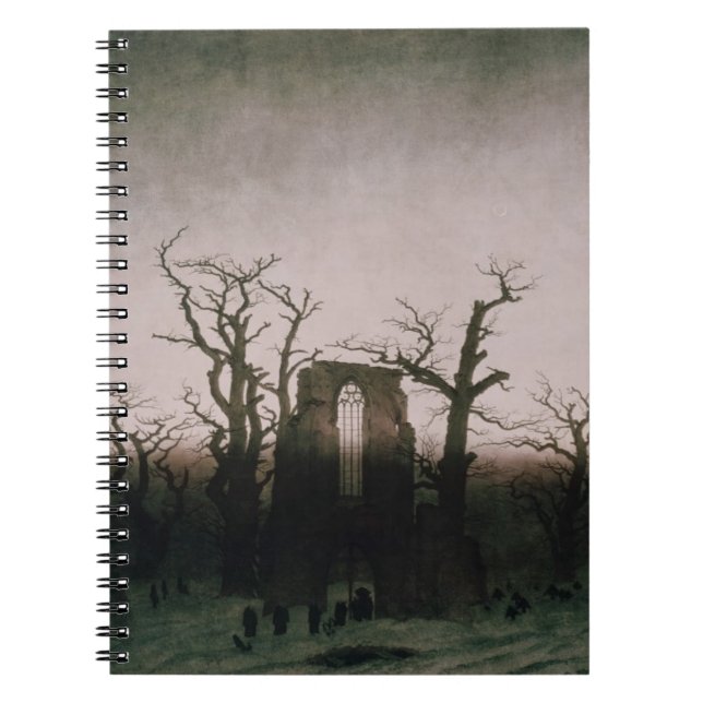 Abbey in the Oakwood, 1810 Spiral Notebook (Front)