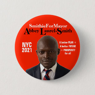 Abbey Laurel-Smith for NYC Mayor 2021 6 Cm Round Badge