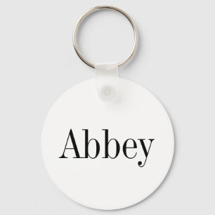 Abbey Name Key Chain
