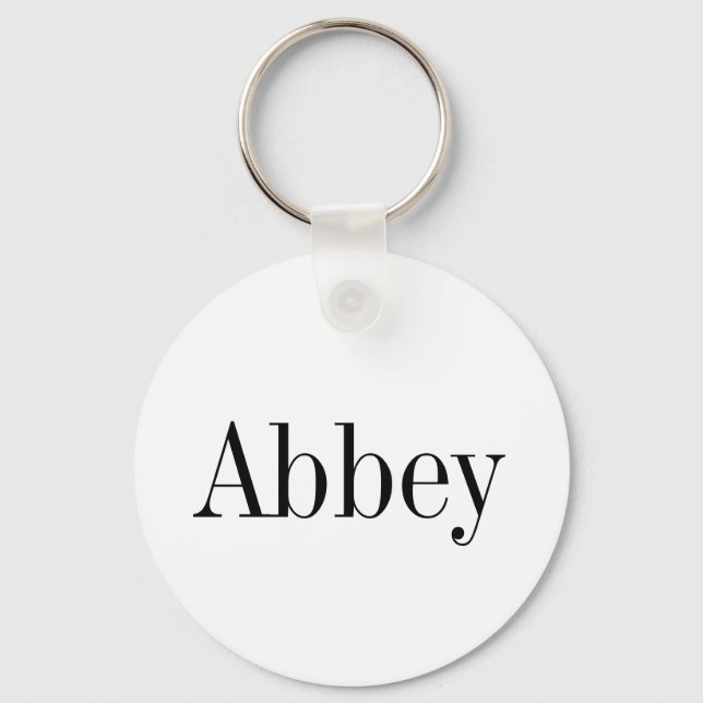 Abbey Name Key Chain (Front)