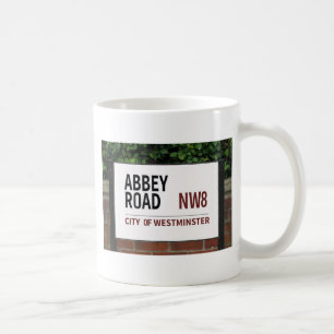 abbey road england london sign coffee mug