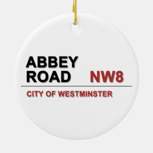 Abbey Road London England - vintage Ceramic Tree Decoration