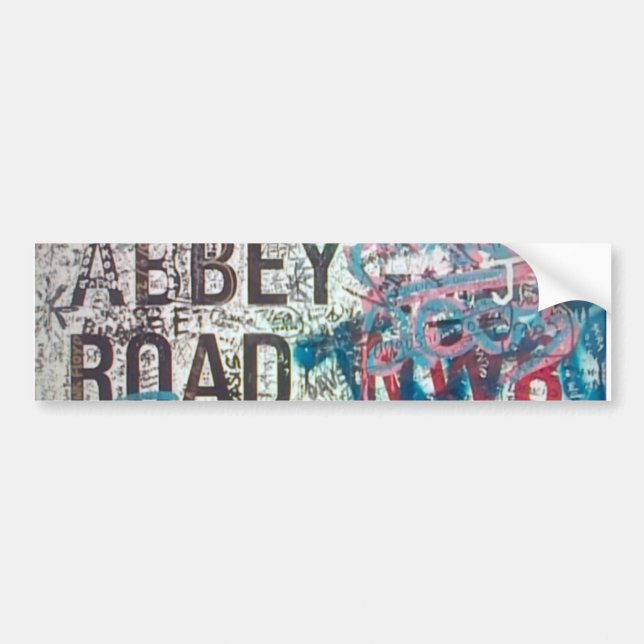 Abbey Road Sign Bumper Sticker (Front)