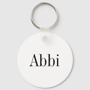 Abbi Name Key Chain