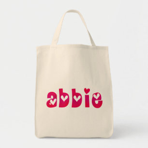 Abbie in Hearts Tote Bag