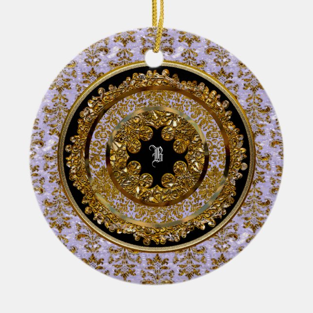 Abbigail Edeline Victorian Customisable Ceramic Tree Decoration (Front)