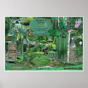 Abbos Alley Collage Sewanee, TN OlioStudios.com Poster