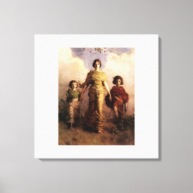 abbot hander son Thayer a virgin Canvas Print (Front)