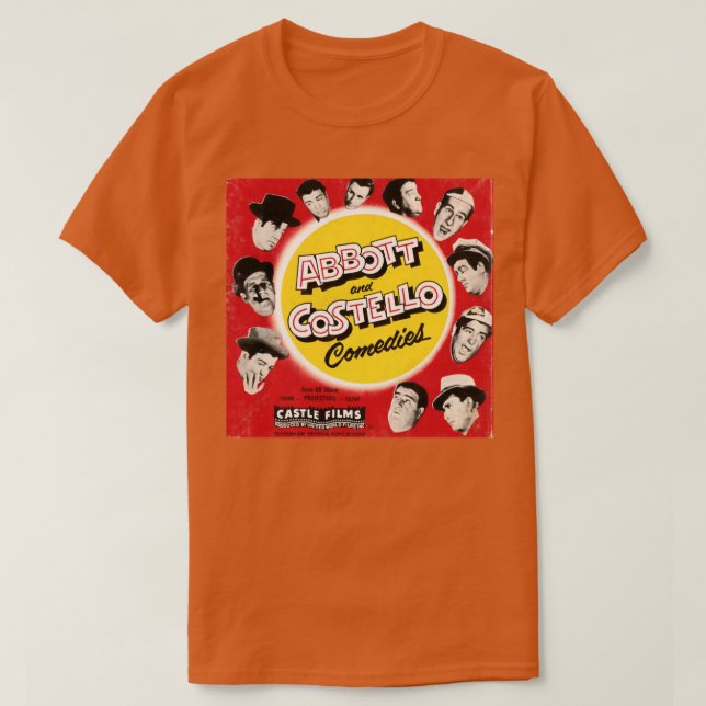 Abbott and Costello Comedies T-Shirt (Design Front)