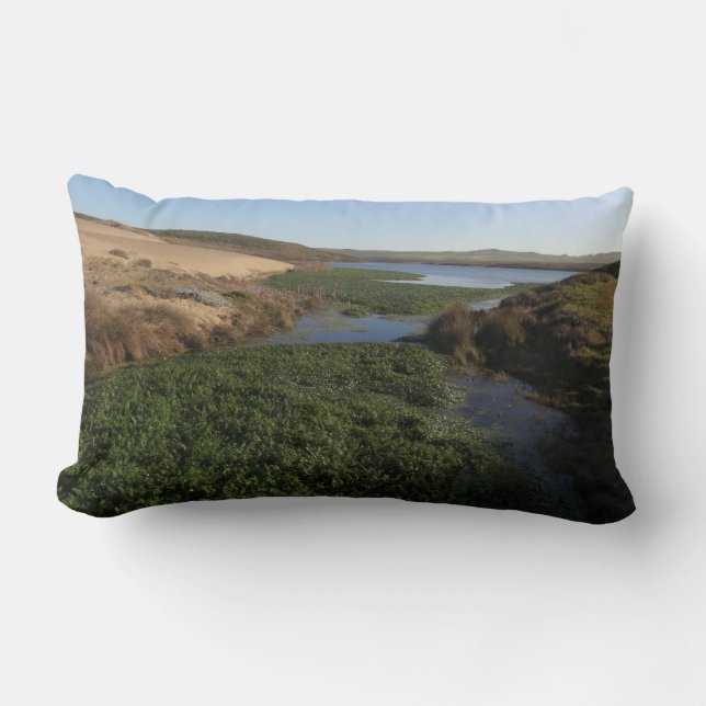 Abbotts Lagoon I at Point Reyes National Seashore Lumbar Cushion (Front)