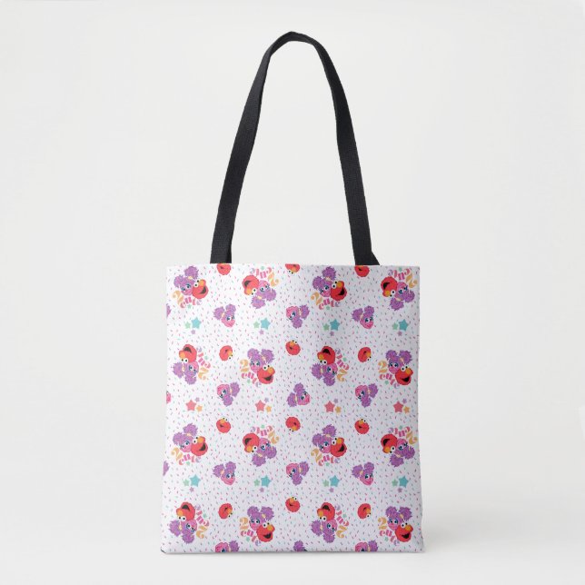 Abby And Elmo 2 Cute Pattern Tote Bag (Front)