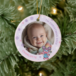 Abby Cadabby Baby's 1st Christmas Photo Ceramic Or Ceramic Tree Decoration