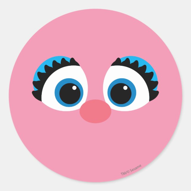 Abby Cadabby Big Face Classic Round Sticker (Front)