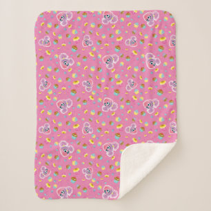 Abby Cadabby Cupcake Party Pattern Sherpa Blanket