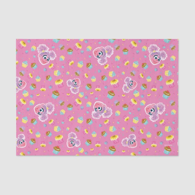 Abby Cadabby Cupcake Party Pattern Tissue Paper (Front)