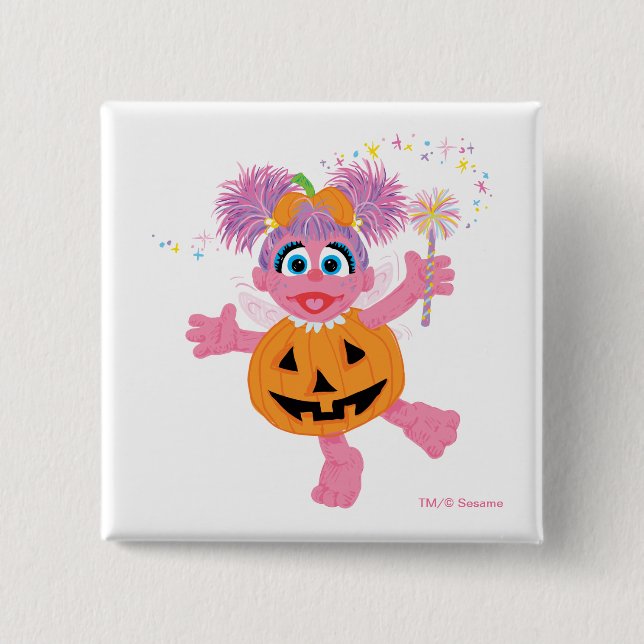 Abby Cadabby | Cute as a Pumpkin 15 Cm Square Badge (Front)