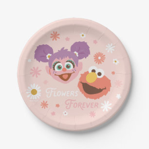 Abby Cadabby & Elmo   Flowers Forever Paper Plate