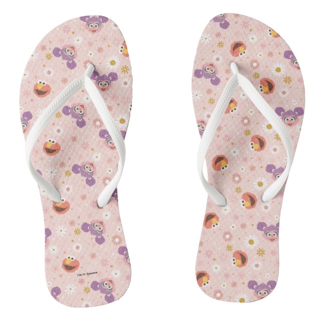 Abby Cadabby & Elmo | Woodland Pattern Jandals (Footbed)