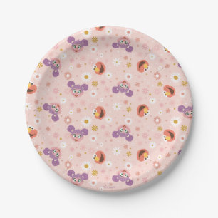 Abby Cadabby & Elmo   Woodland Pattern Paper Plate