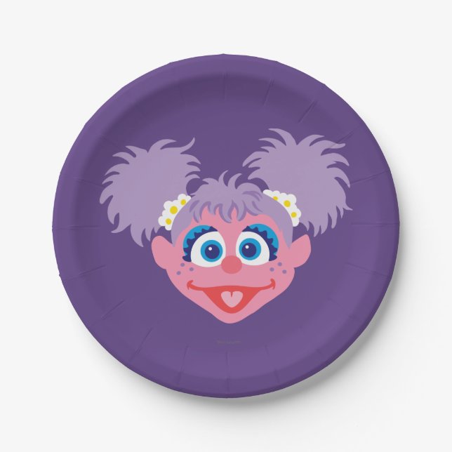 Abby Cadabby Face Paper Plate (Front)