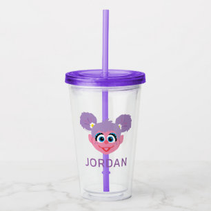 Abby Cadabby   Flower Face   Add Your Name Acrylic Tumbler