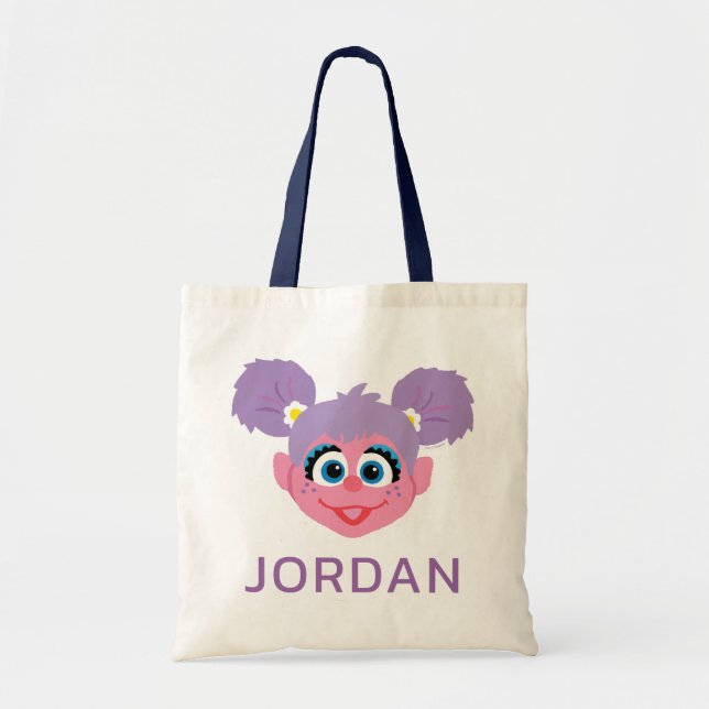 Abby Cadabby | Flower Face | Add Your Name Tote Bag (Front)