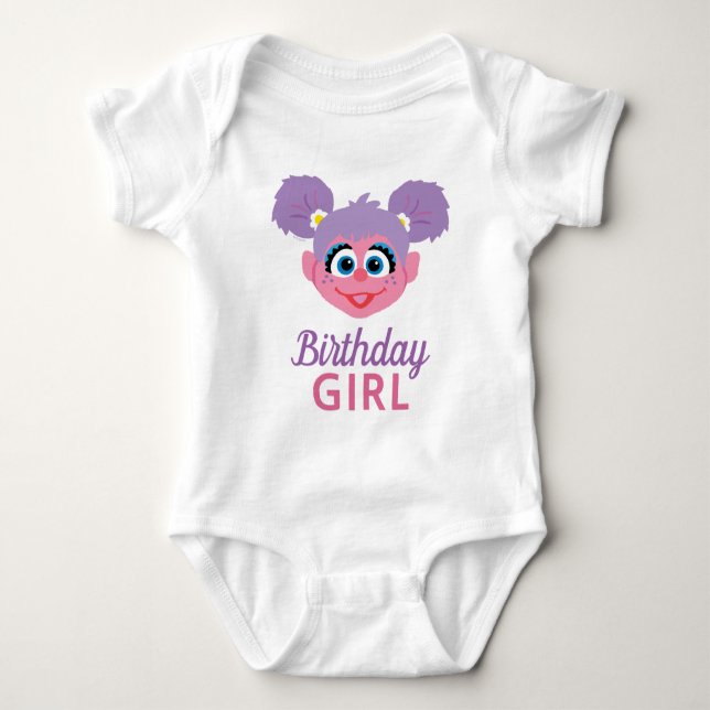 Abby Cadabby | Flower Face | Birthday Girl Baby Bodysuit (Front)