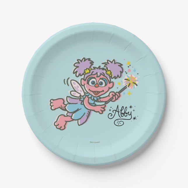 Abby Cadabby Flying 2 Paper Plate (Front)