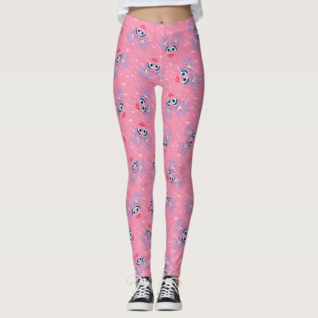Abby Cadabby Fur Face Pattern Leggings (Front)
