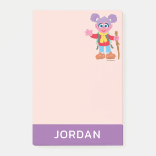 Abby Cadabby Hiking   Add Your Name Post-it Notes