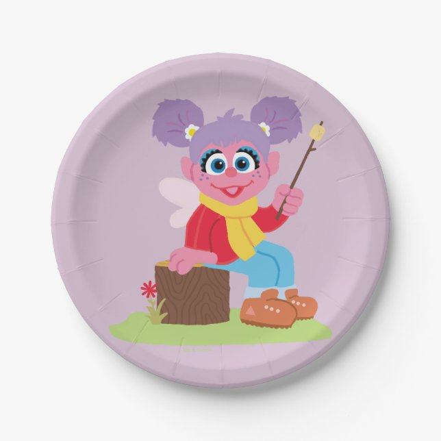 Abby Cadabby | Making S'mores Paper Plate (Front)