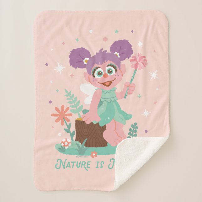 Abby Cadabby | Nature Is Magical Sherpa Blanket (Front)