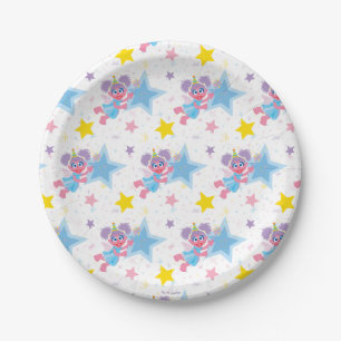 Abby Cadabby Party Star Pattern Paper Plate