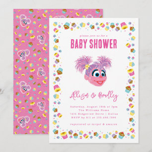 Abby Cadabby Pink Baby Shower Confetti Invitation