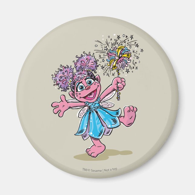 Abby Cadabby Retro Art Magnet (Front)
